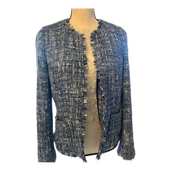 Kate Spade Blue Tweed Blazer - Picture 1 of 7